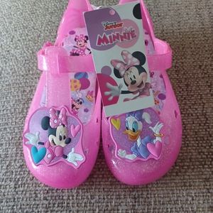 Disney Minie Sandals size 12 Girls Pink Jelly Shoes Jellies Daisy